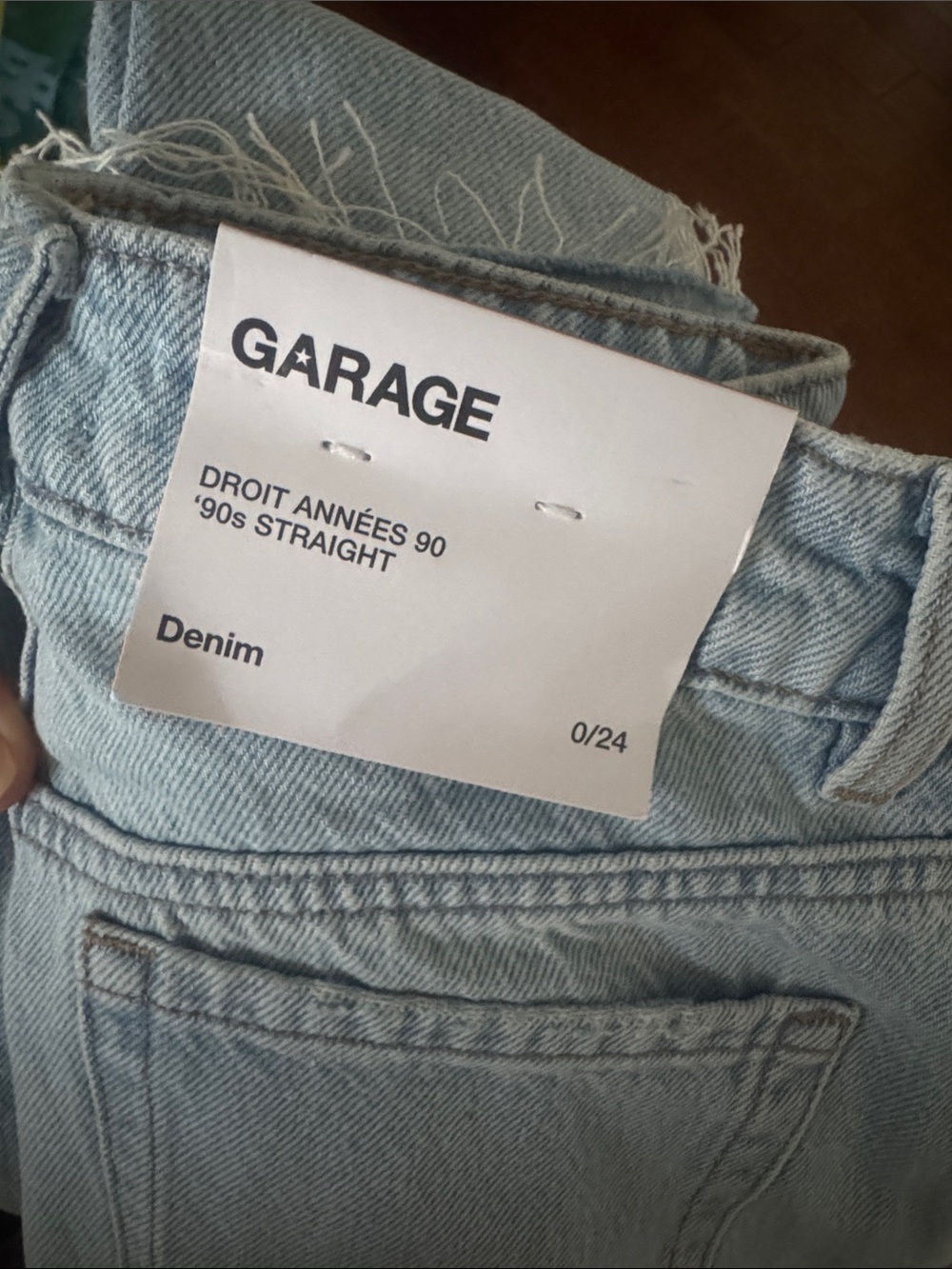 Garage Women’s Light Blue Straight Leg Denim Jeans